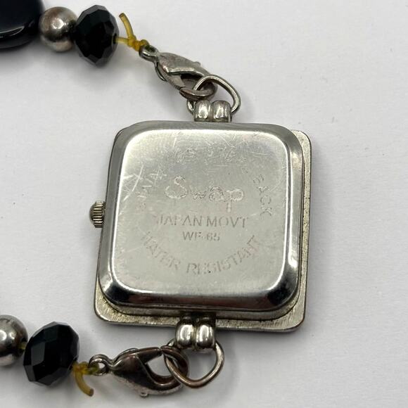 Silver Swap Beaded Watch - Picture 4 of 4